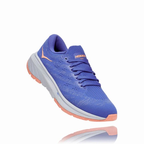 Hoka One One CAVU 3 Road Running Shoes For Women India Blue IN-6514